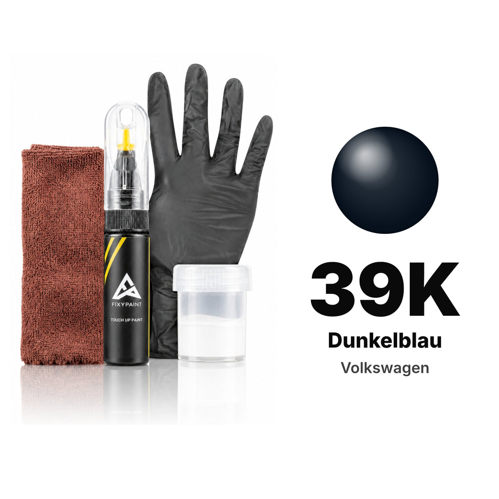 Touch-up paint for Volkswagen 39K Dunkelblau, Complete kit