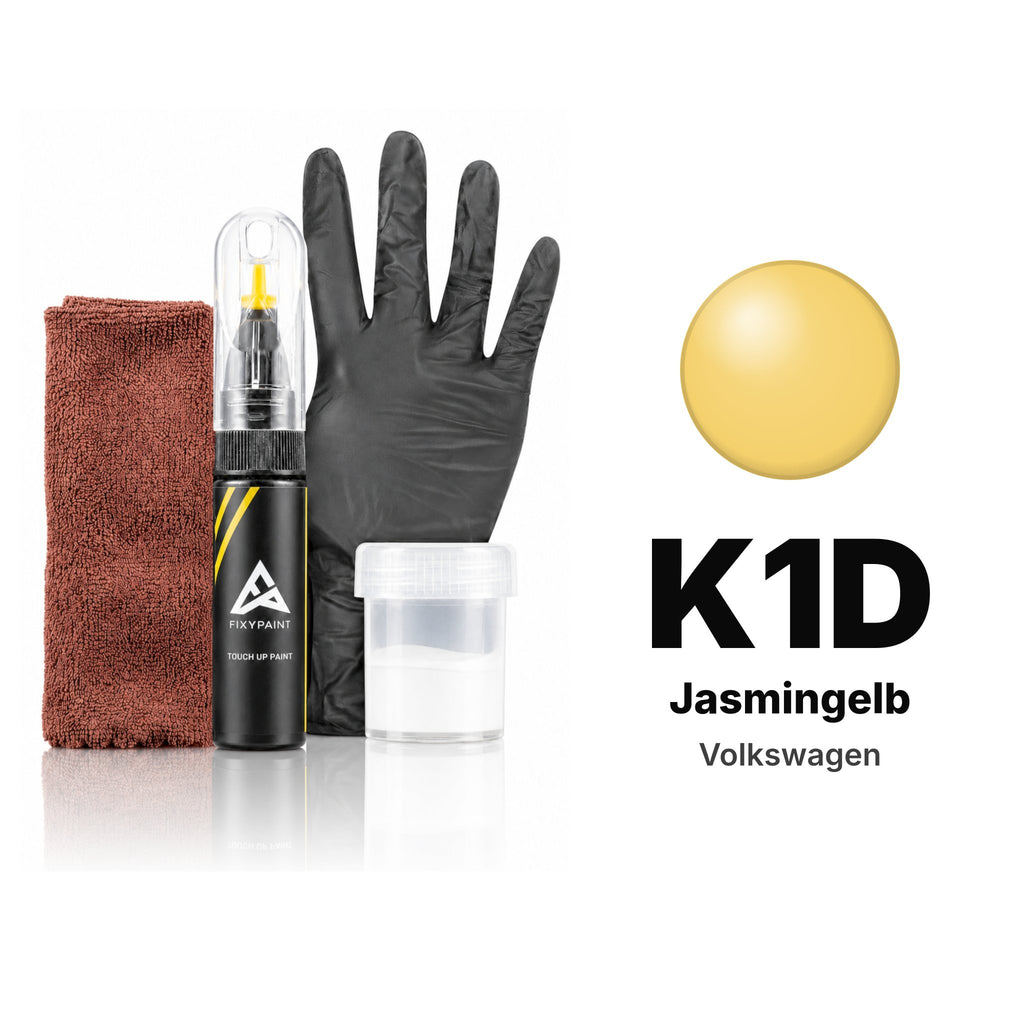 Touch-up paint for Volkswagen K1D Jasmingelb, Complete kit