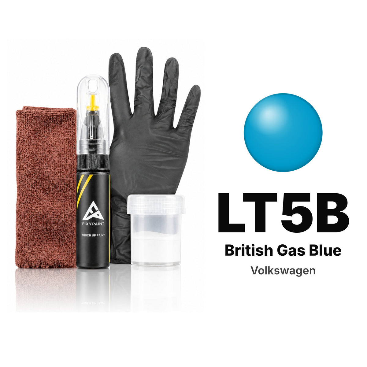 Touch-up paint for Volkswagen LT5B British Gas Blue, Complete kit