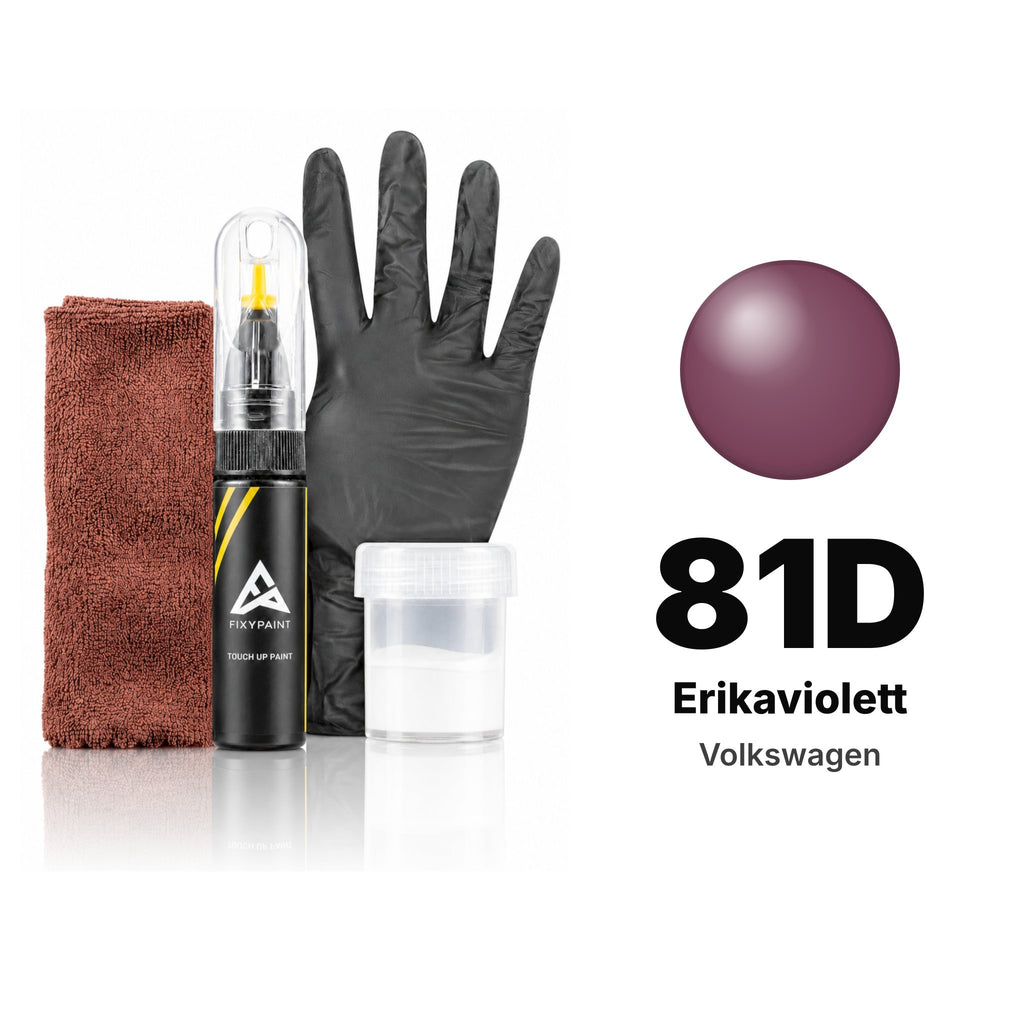 Touch-up paint for Volkswagen 81D Erikaviolett, Complete kit
