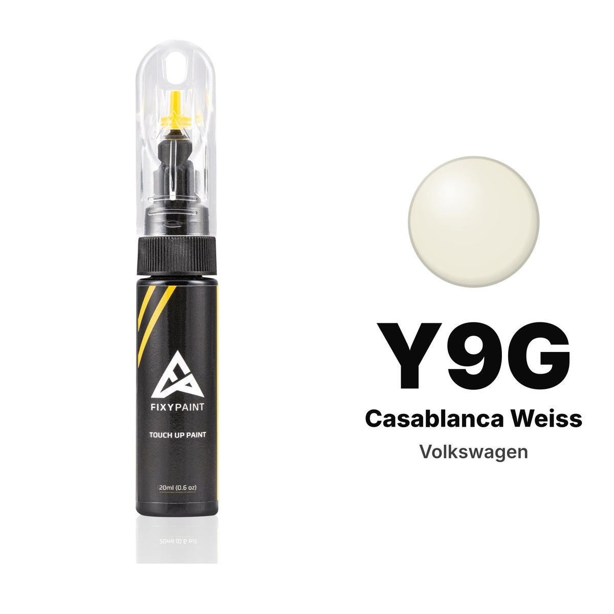 Touch-up paint for Volkswagen Y9G Casablanca Weiss, Basic kit