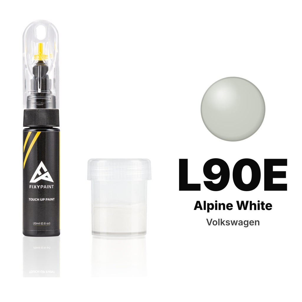 Lackstift für Volkswagen – L90E Alpine White (alle Modelle, ab 1996), Set Standard