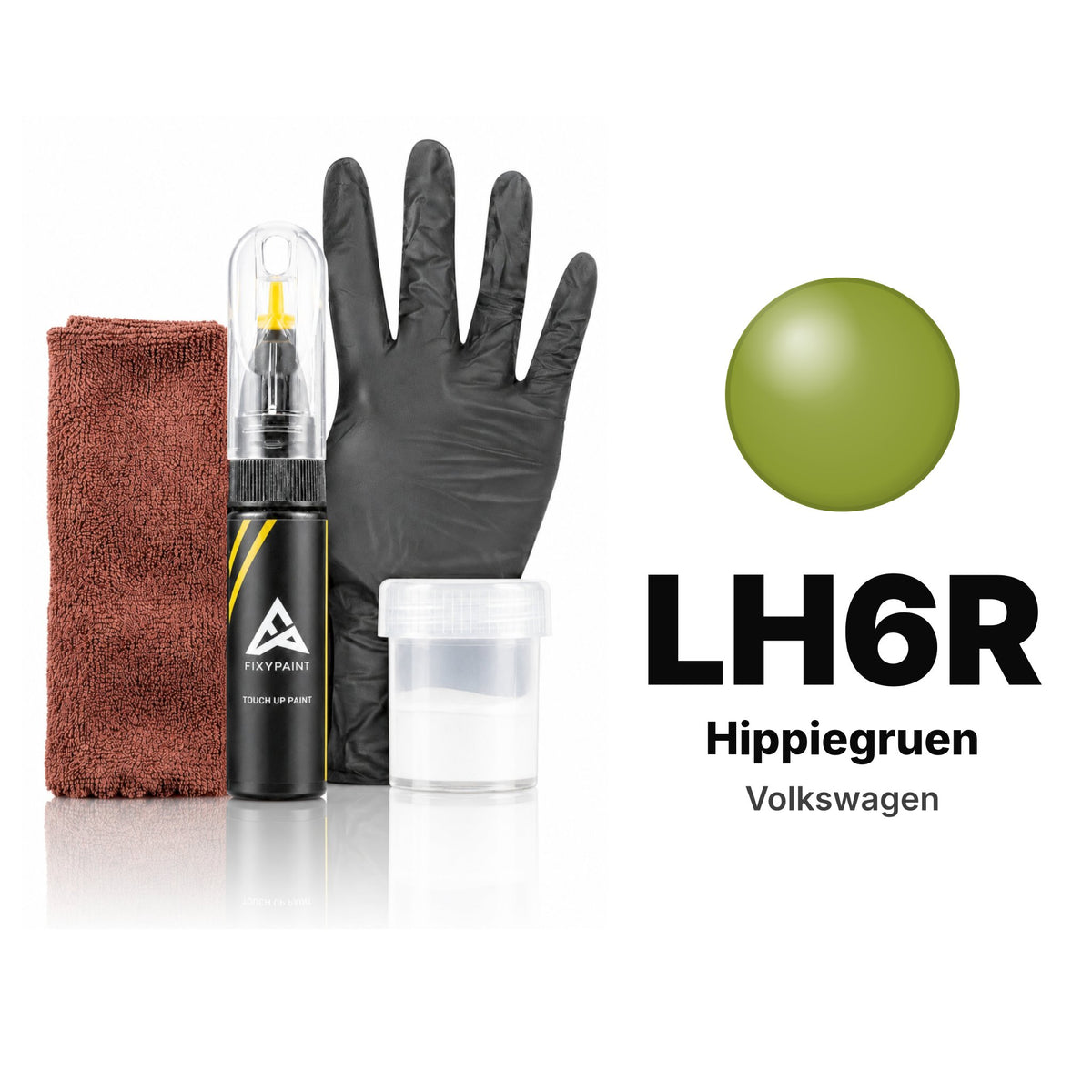 Touch-up paint for Volkswagen LH6R Hippiegruen, Complete kit