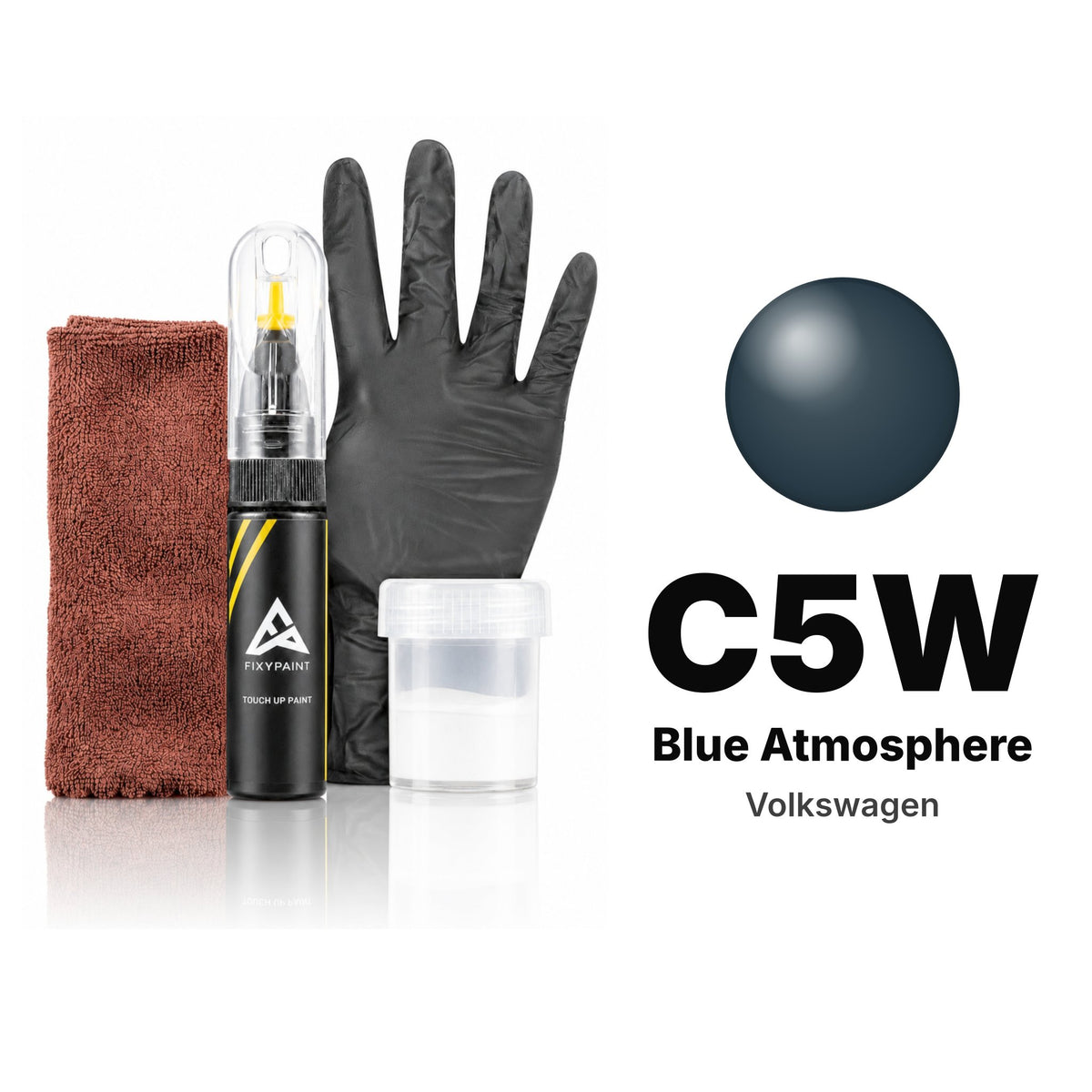 Touch-up paint for Volkswagen C5W Blue Atmosphere, Complete kit