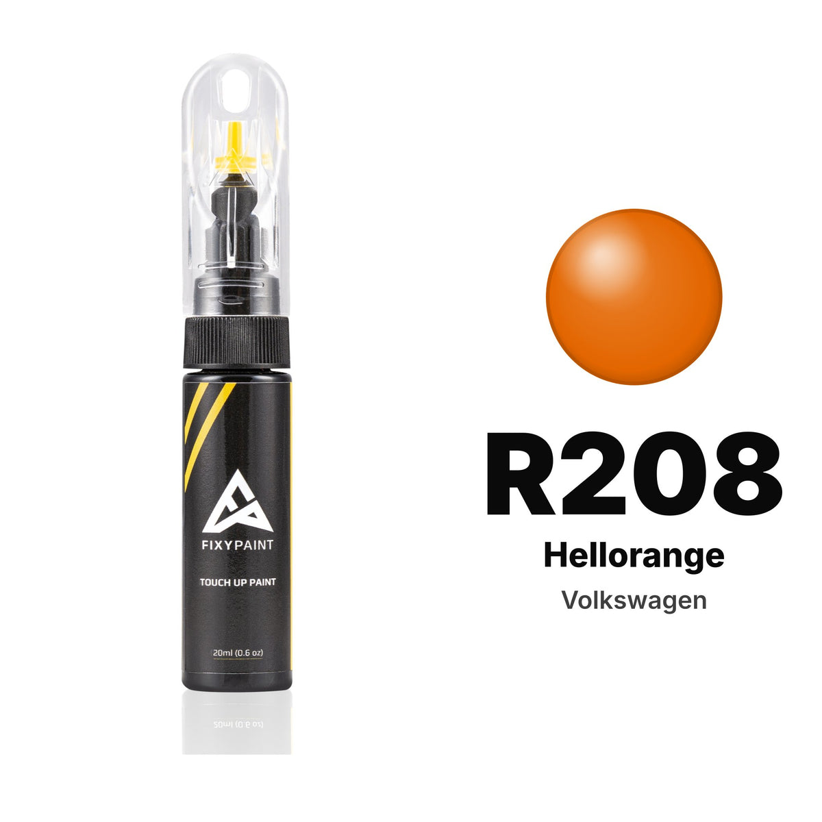 Volkswagen R208 Hellorange touch-up paint, Basic kit