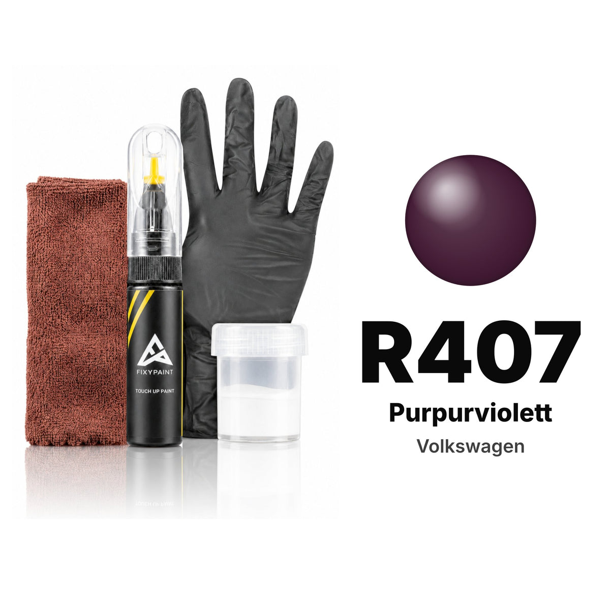 Touch-up paint for Volkswagen R407 Purpurviolett, Complete kit