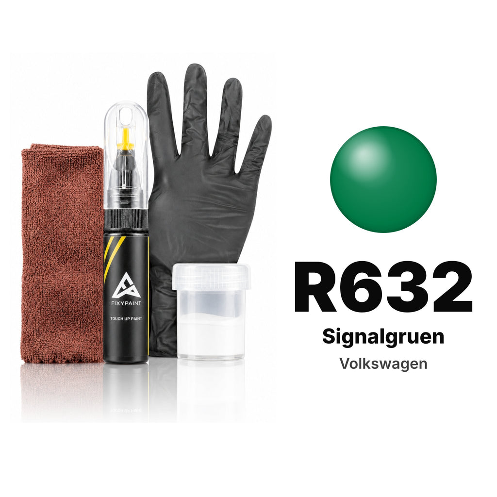 Touch-up paint for Volkswagen R632 Signalgruen, Complete kit