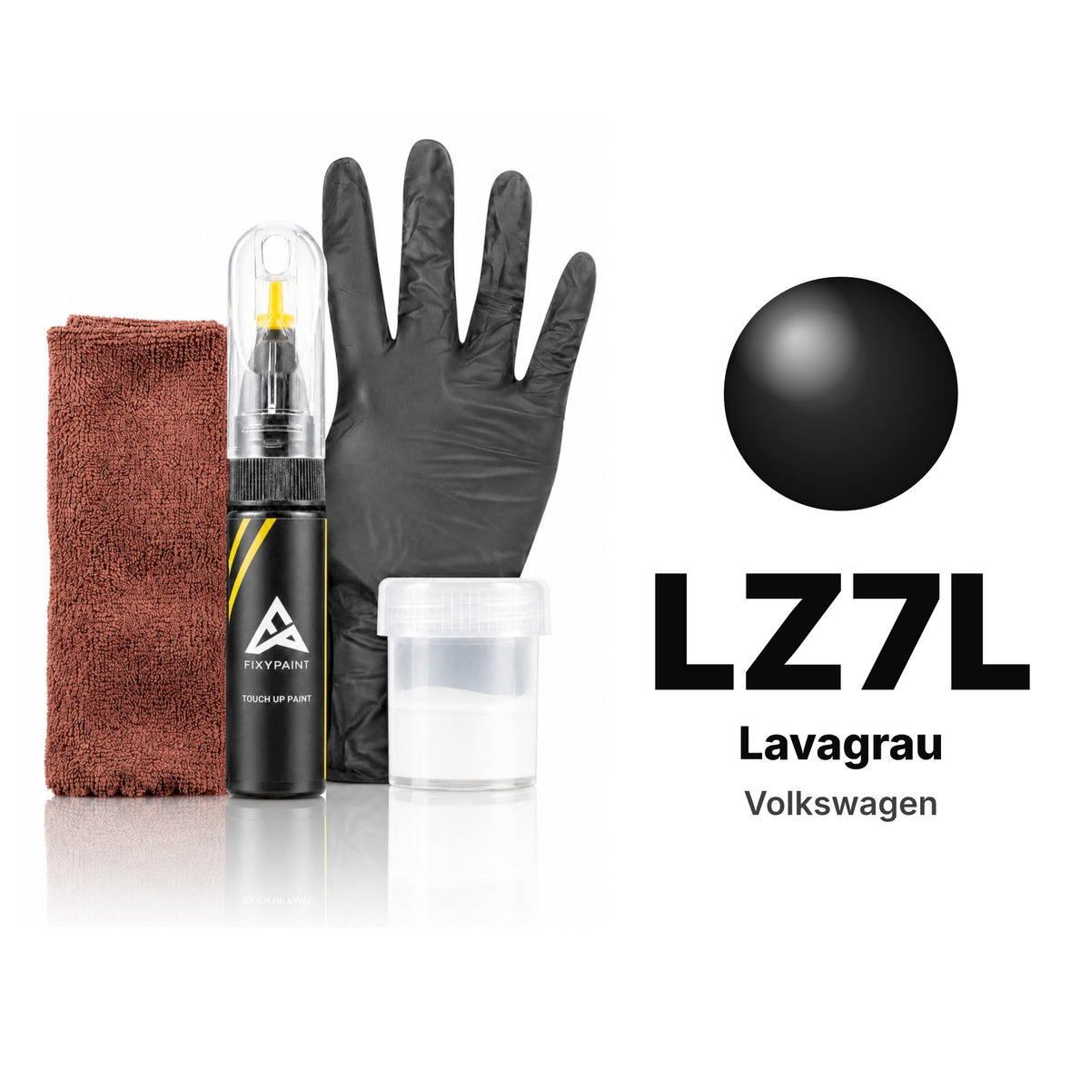 Touch-up paint for Volkswagen LZ7L Lavagrau, Complete kit