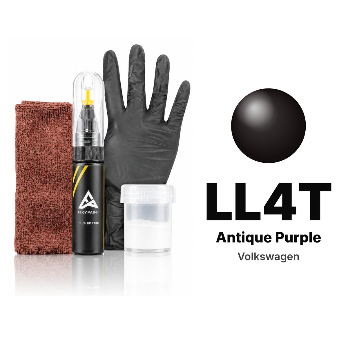 Touch-up paint for Volkswagen LL4T Antique Purple, Complete kit
