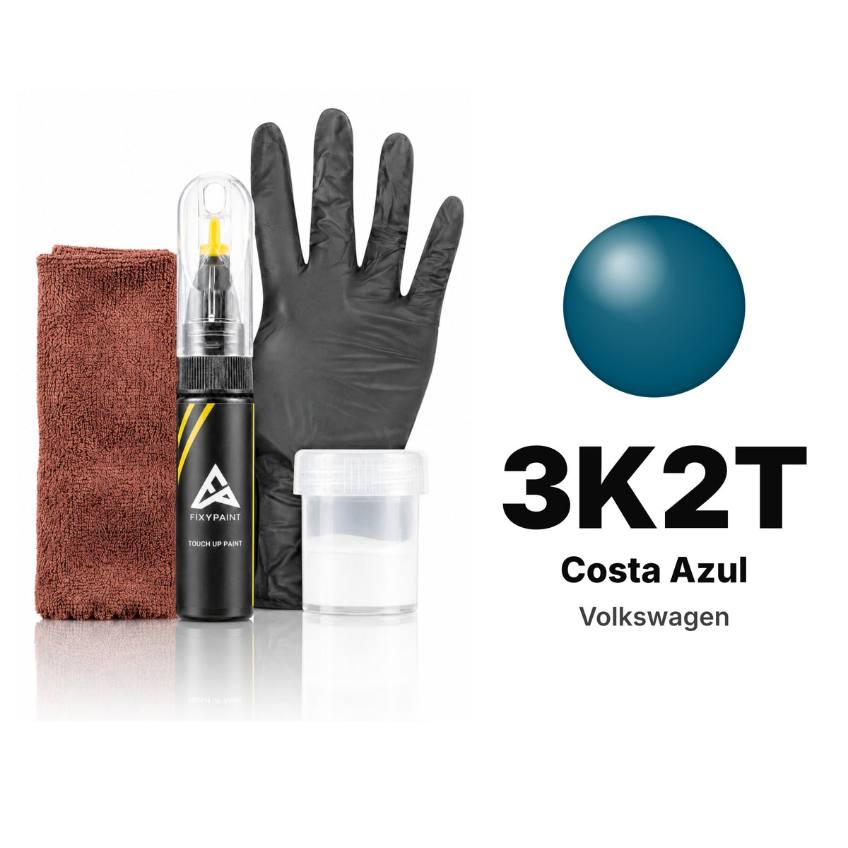 Pintura de retoque para Volkswagen – 3K2T Costa Azul (todos los modelos, desde 2020), kit Completo
