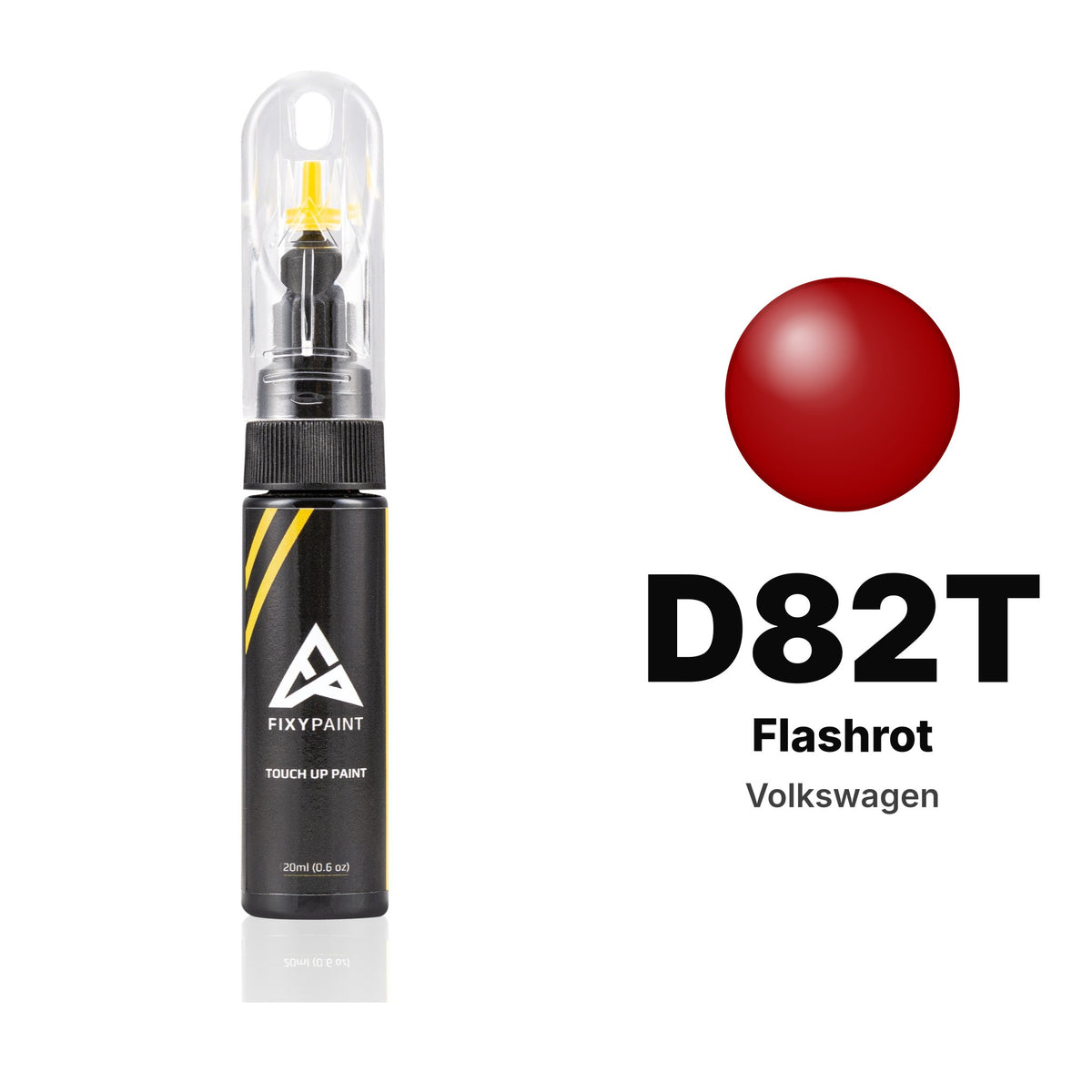 Touch-up paint for Volkswagen D82T Flashrot, Basic kit