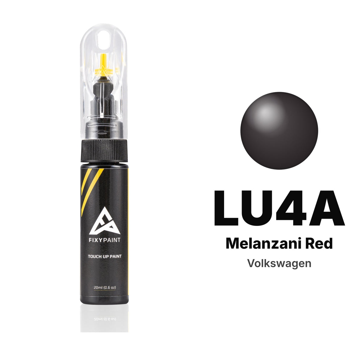 Touch-up paint for Volkswagen LU4A Melanzani Red, Basic kit