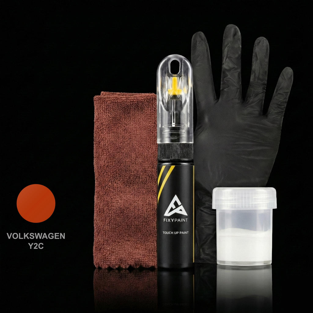 Volkswagen Universal touch up paint kit - VORLACK MANDARIN Y2C scratch repair