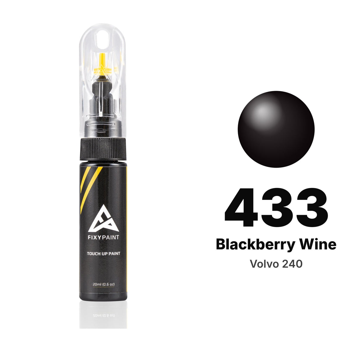 Touch-up paint for Volvo 240 433 Blackberry Wine, Basic kit