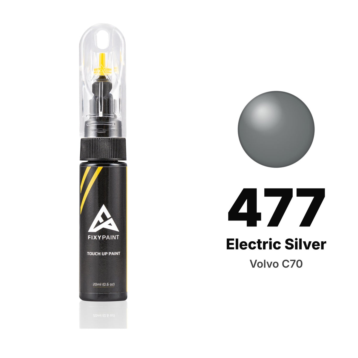 Volvo C70 477 Electric Silver touch-up paint, Basic kit
