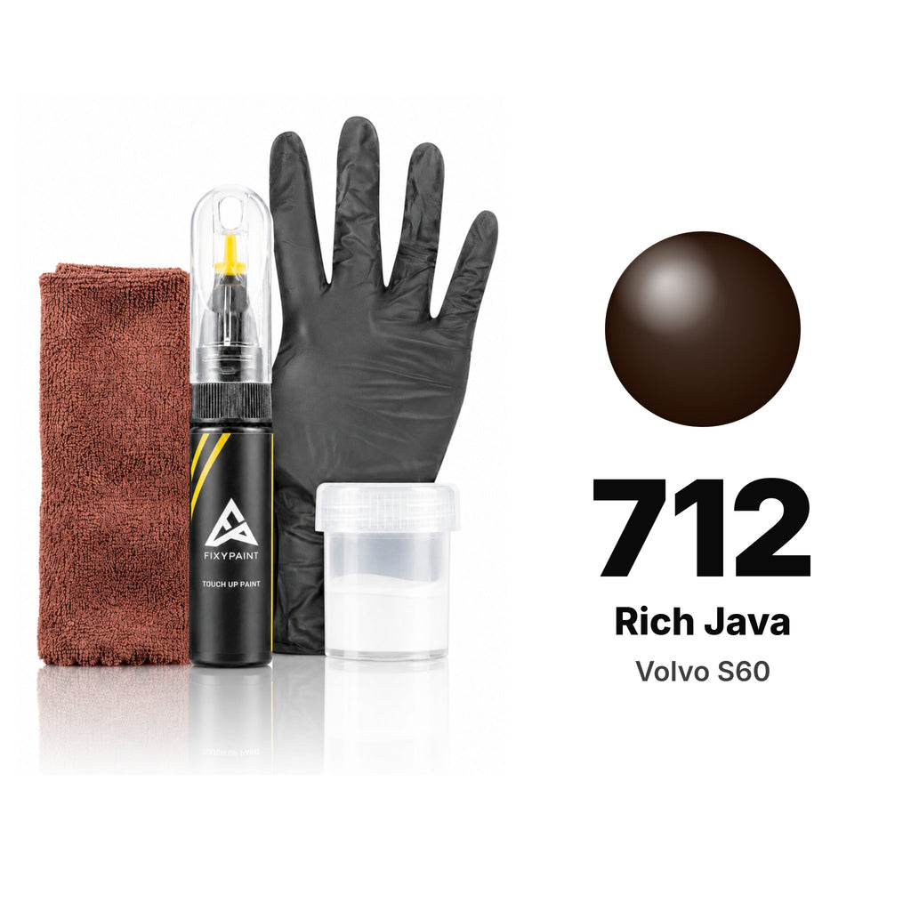 Touch-up paint for Volvo S60 712 Rich Java, Complete kit