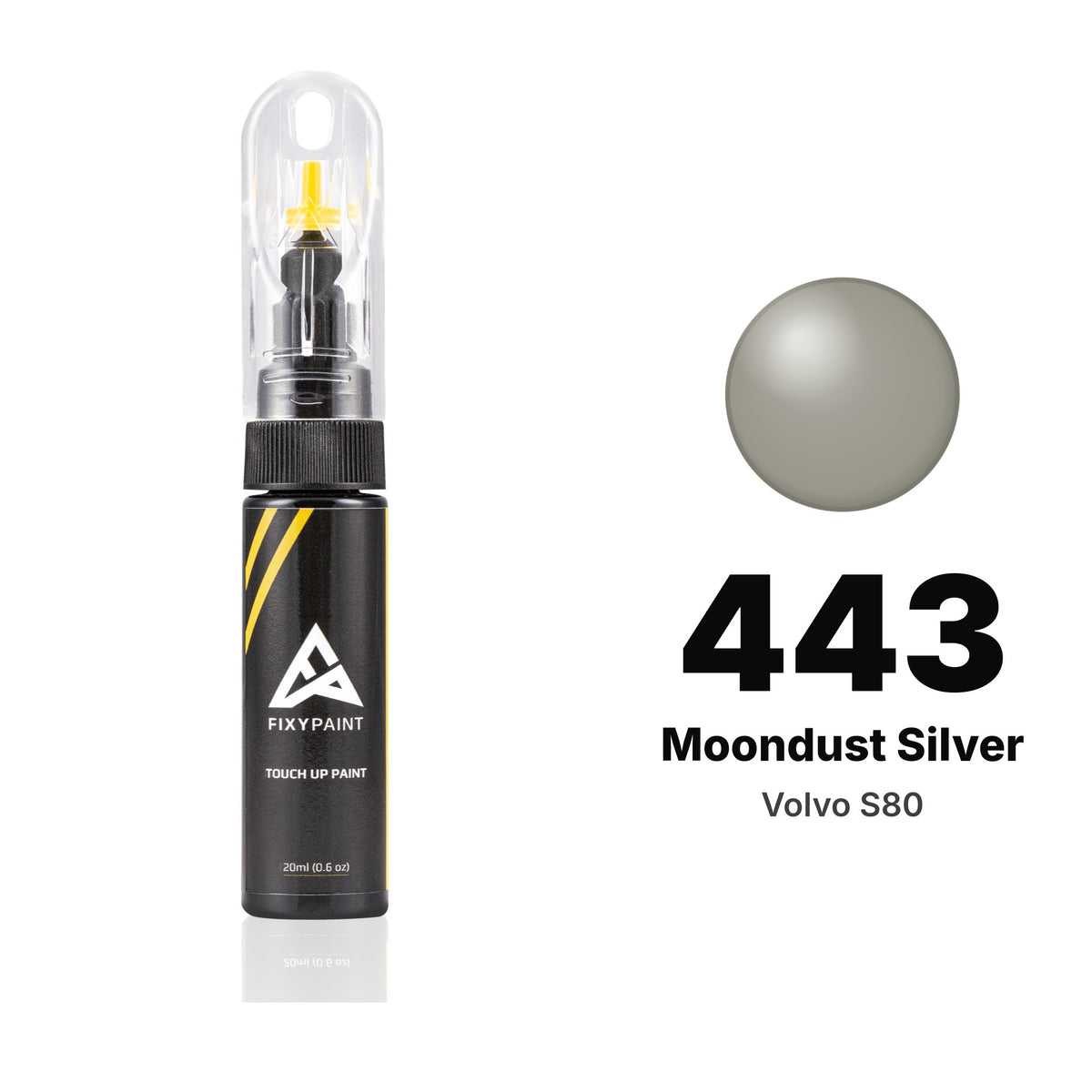 Volvo S80 443 Moondust Silver touch-up paint, Basic kit