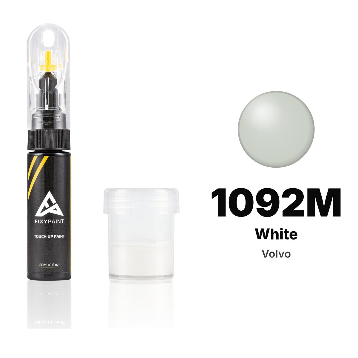 Vernice ritocco per Volvo – 1092M White (tutti i modelli, 1985–1990), kit Standard