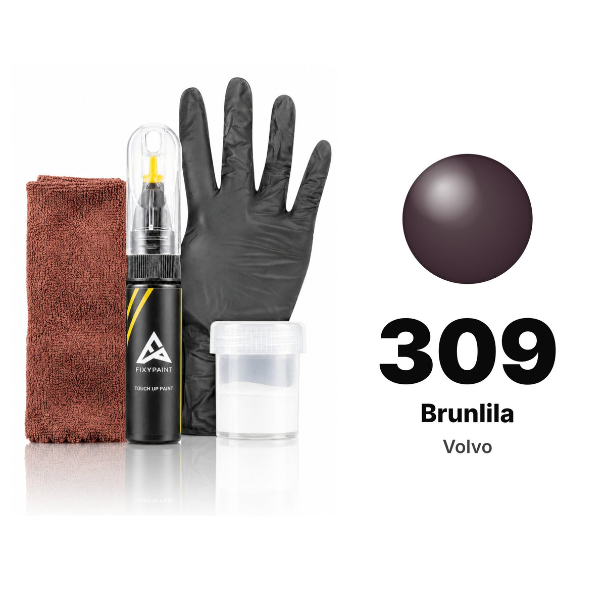 Touch-up paint for Volvo 309 Brunlila, Complete kit