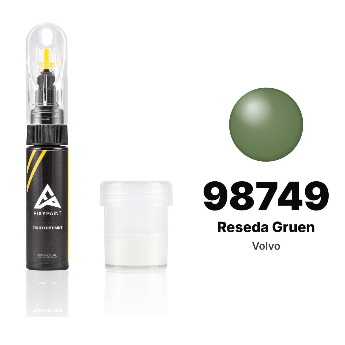 Touch-up paint for Volvo 98749 Reseda Gruen, Standard kit