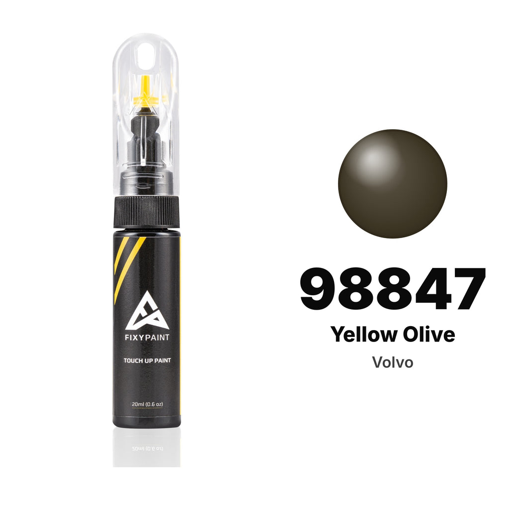 Touch-up paint for Volvo 98847 Yellow Olive, Basic kit