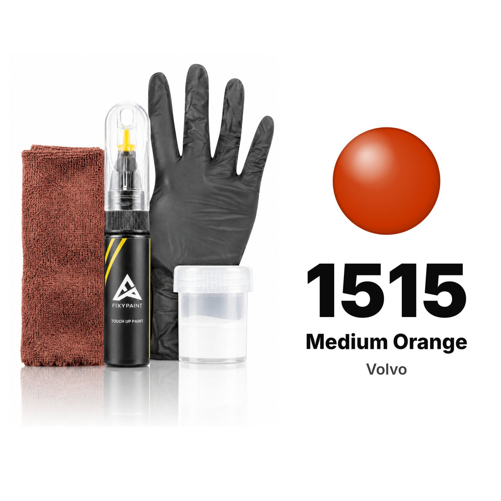 Touch-up paint for Volvo 1515 Medium Orange, Complete kit