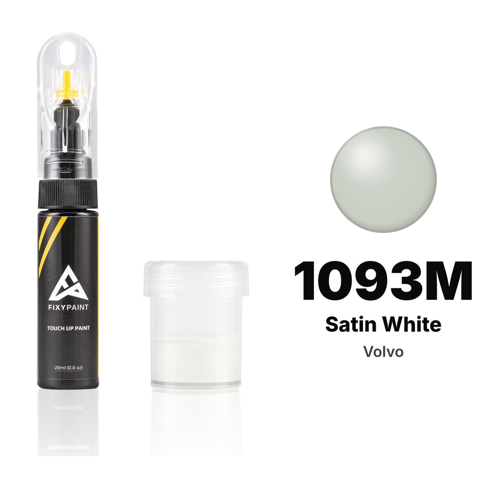 Lackstift für Volvo – 1093M Satin White (alle Modelle, ab 1999), Set Standard