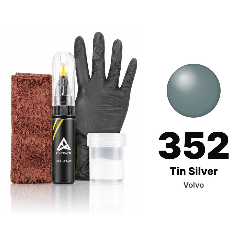 Touch-up paint for Volvo 352 Tin Silver, Complete kit