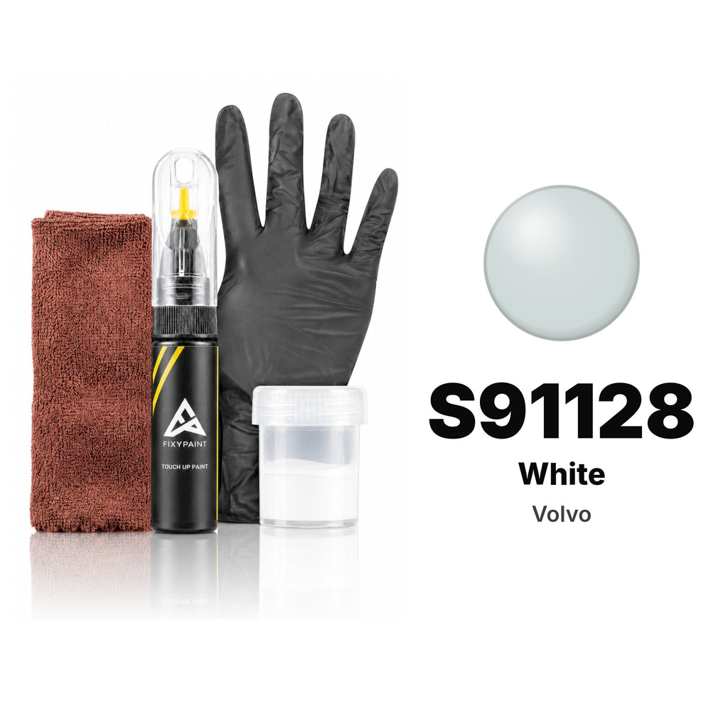 Touch-up paint for Volvo S91128 White, Complete kit