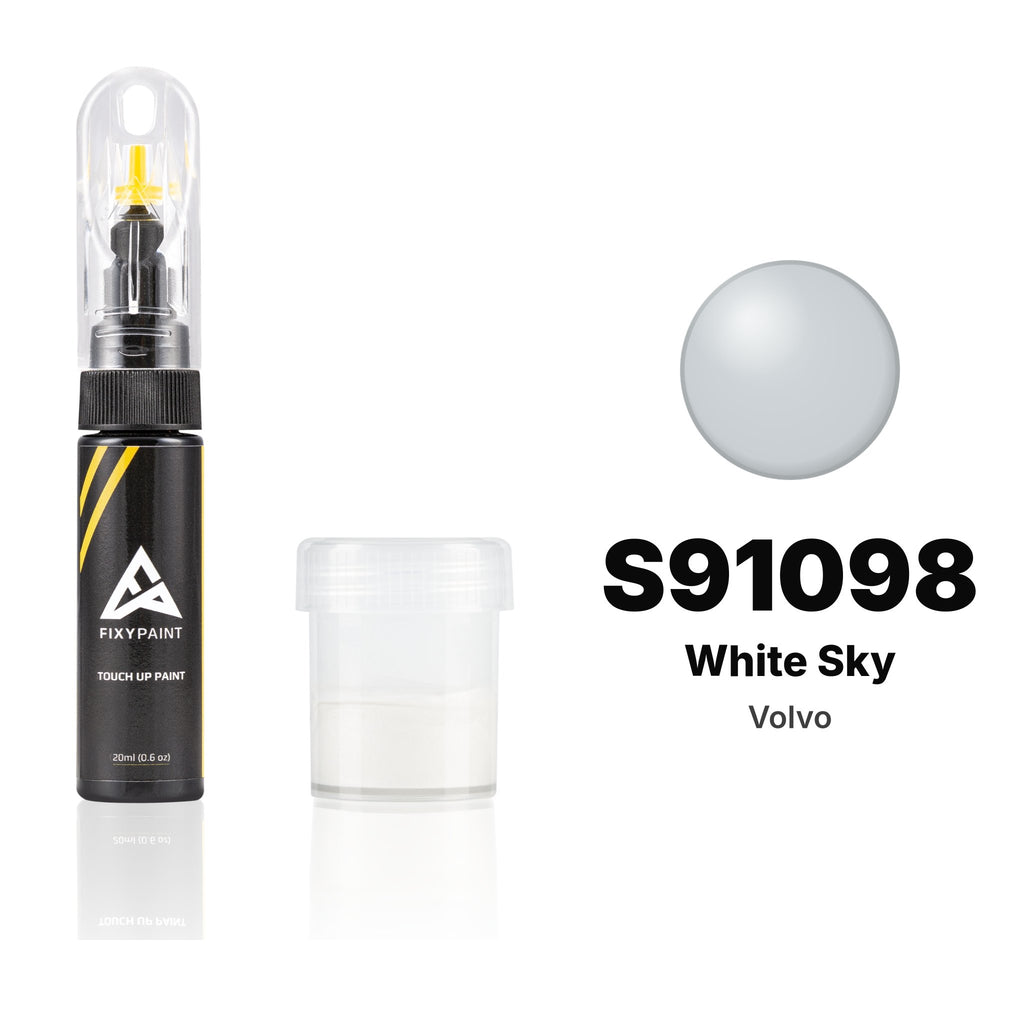 Lackstift für Volvo – S91098 White Sky (alle Modelle, ab 2014), Set Standard