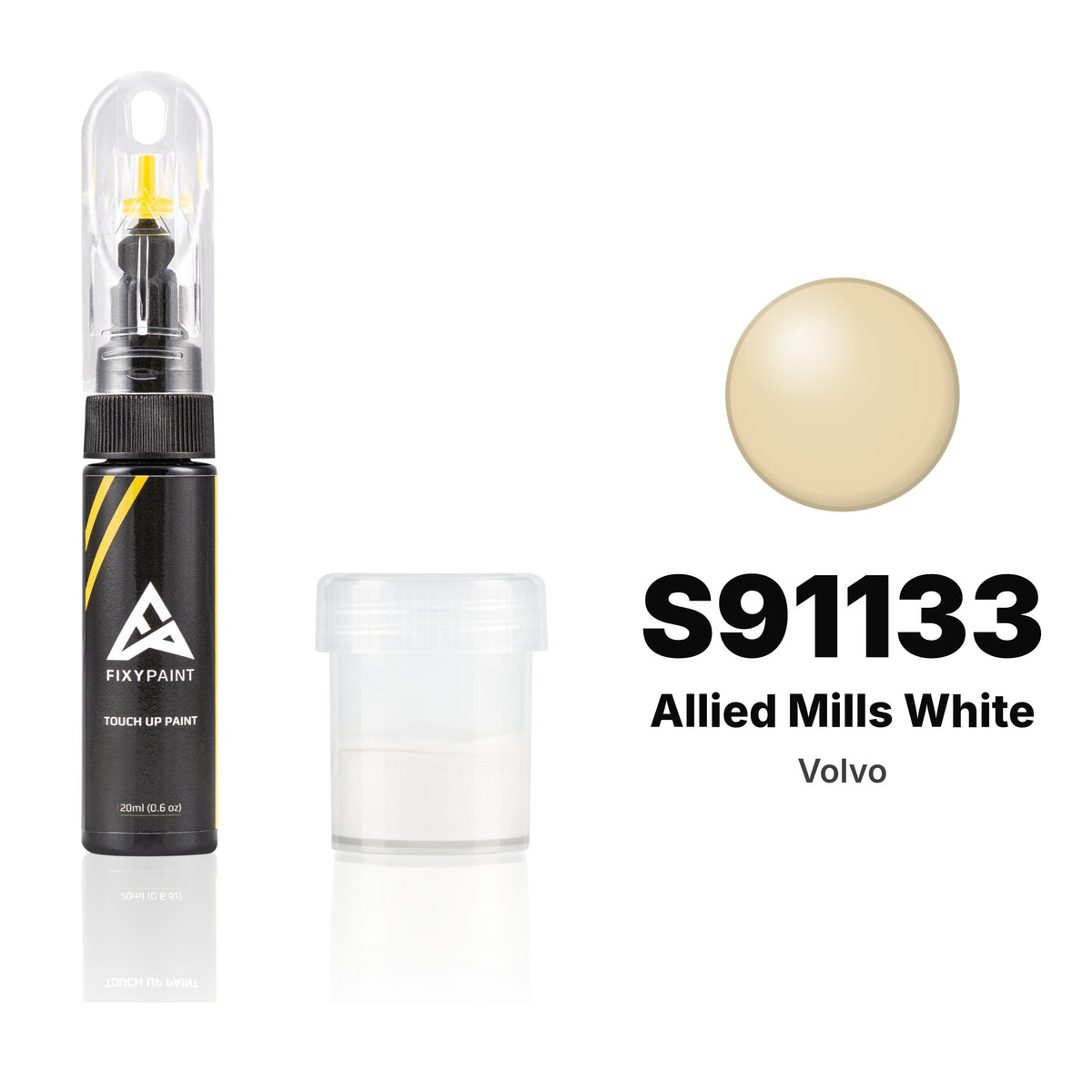 Touch-up paint for Volvo S91133 Allied Mills White, Standard kit