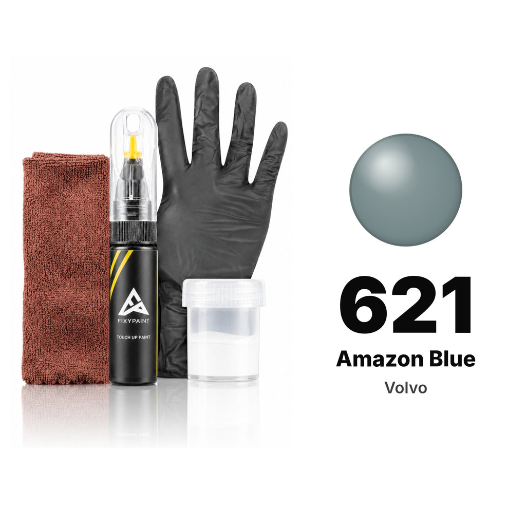 Touch-up paint for Volvo 621 Amazon Blue, Complete kit