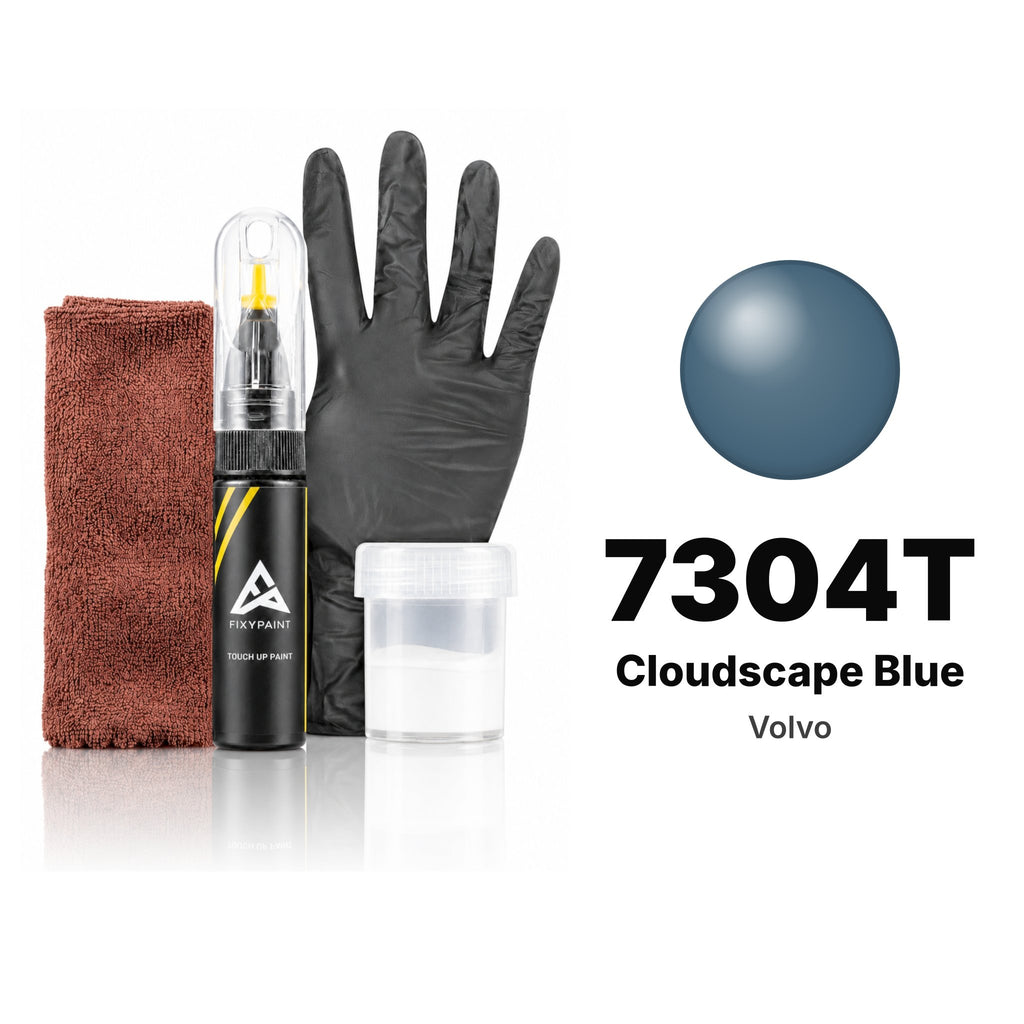 Touch-up paint for Volvo 7304T Cloudscape Blue, Complete kit