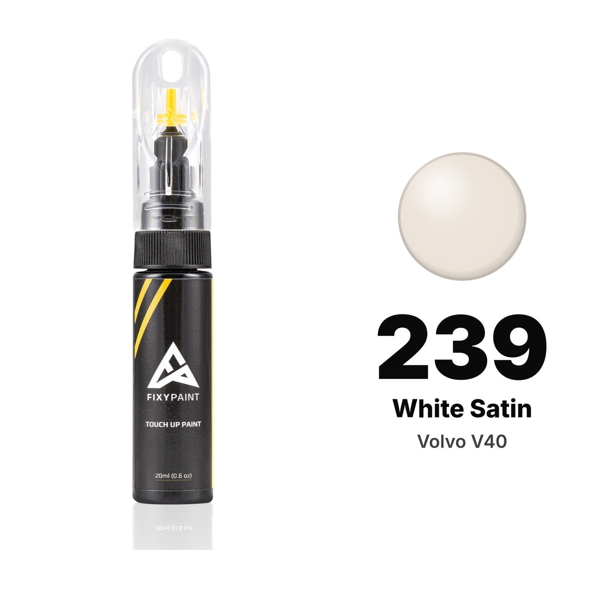 Touch-up paint for Volvo V40 239 White Satin, Basic kit