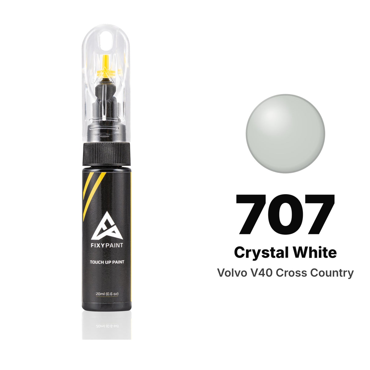 Touch-up paint for Volvo V40 Cross Country 707 Crystal White, Basic kit