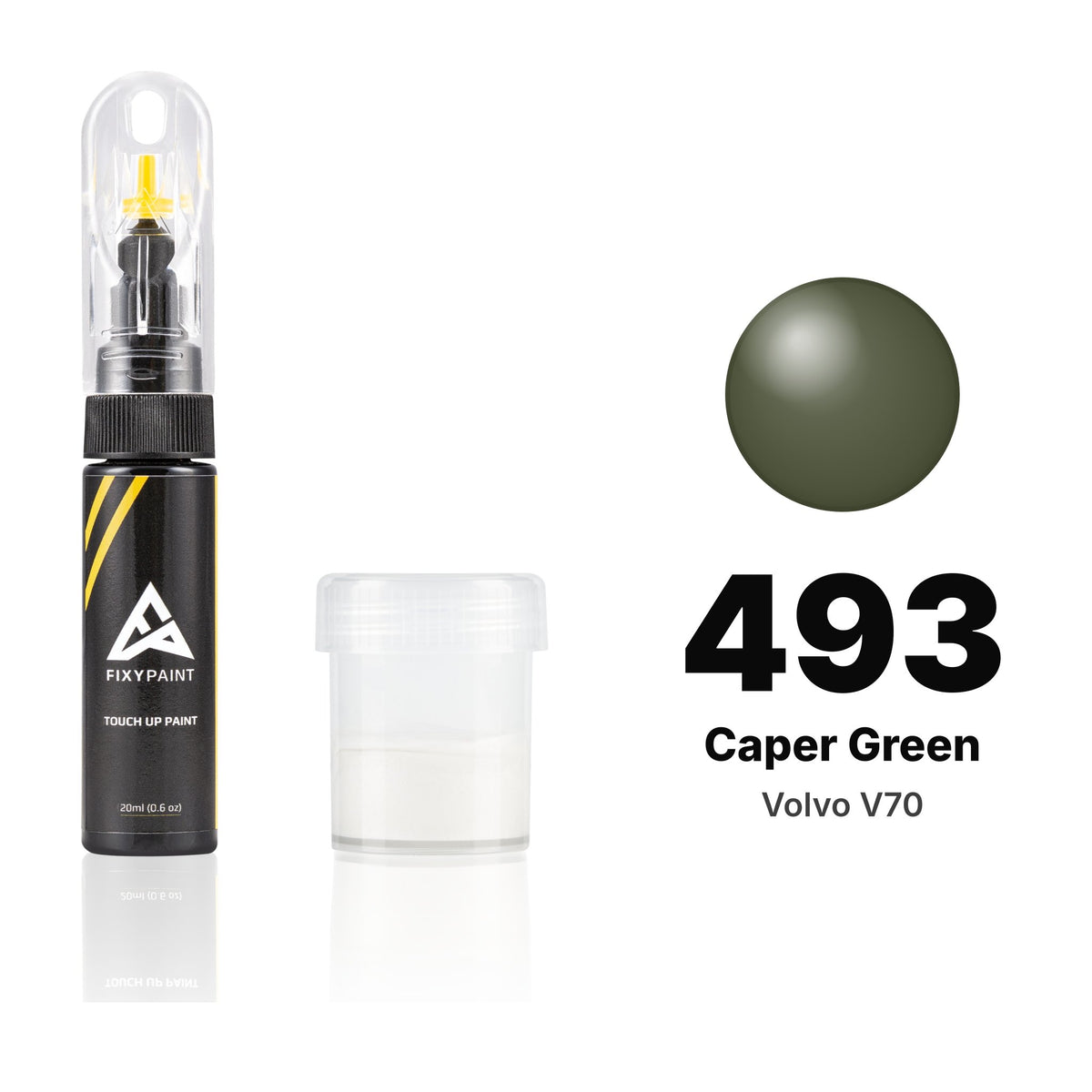 Touch-up paint for Volvo V70 493 Caper Green, Standard kit