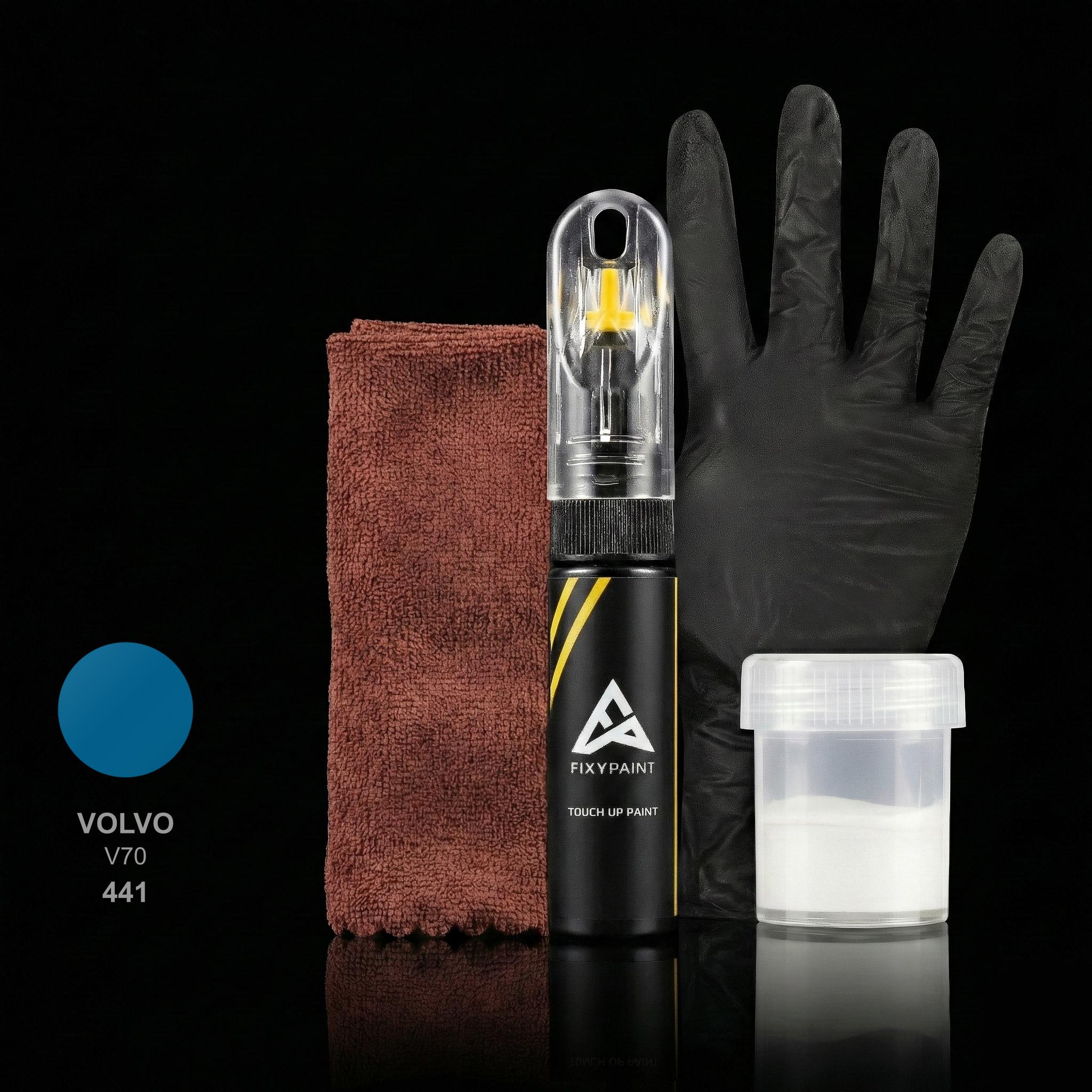 Volvo V70 touch up paint kit - COSMIC BLUE 441 scratch repair