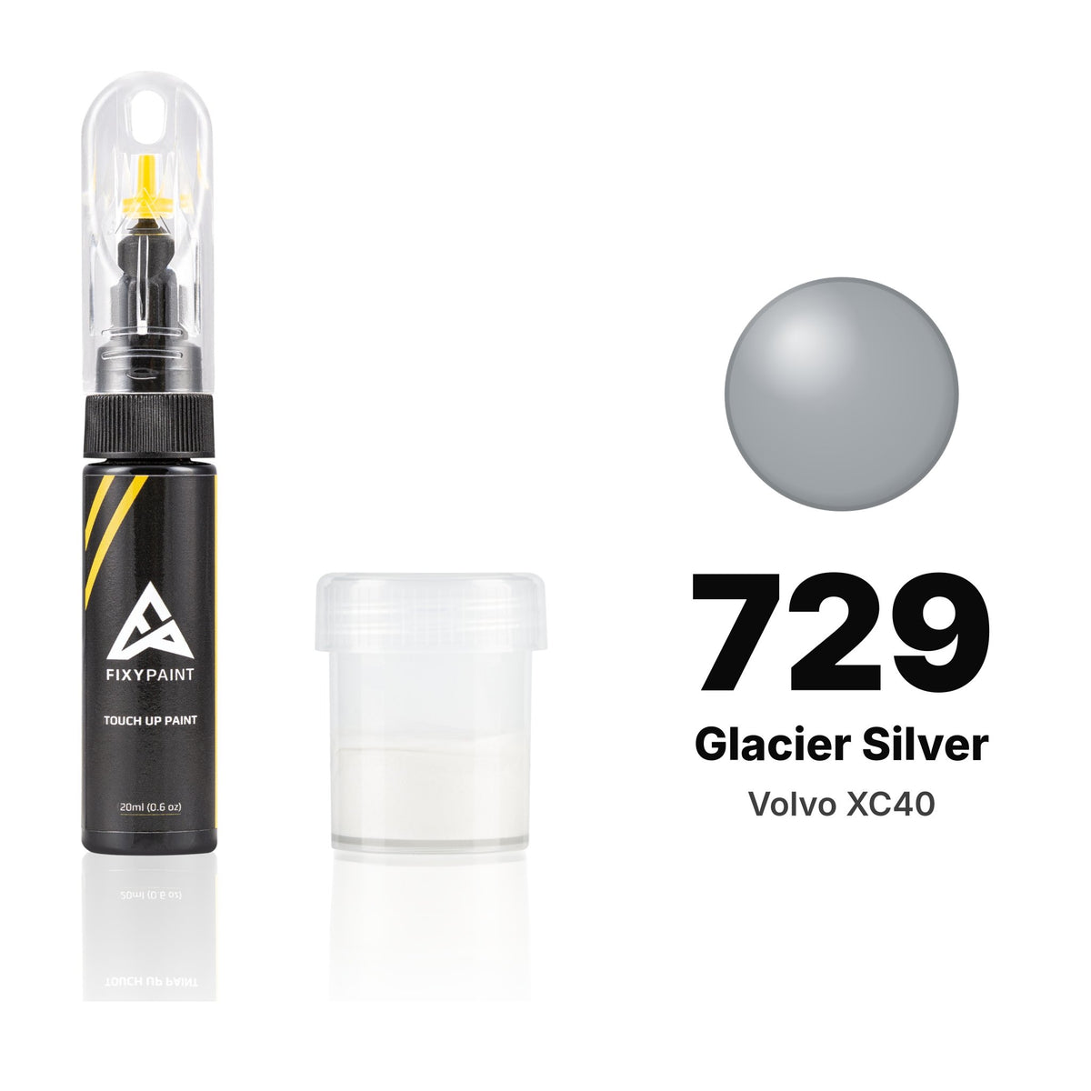 Touch-up paint for Volvo XC40 729 Glacier Silver, Standard kit