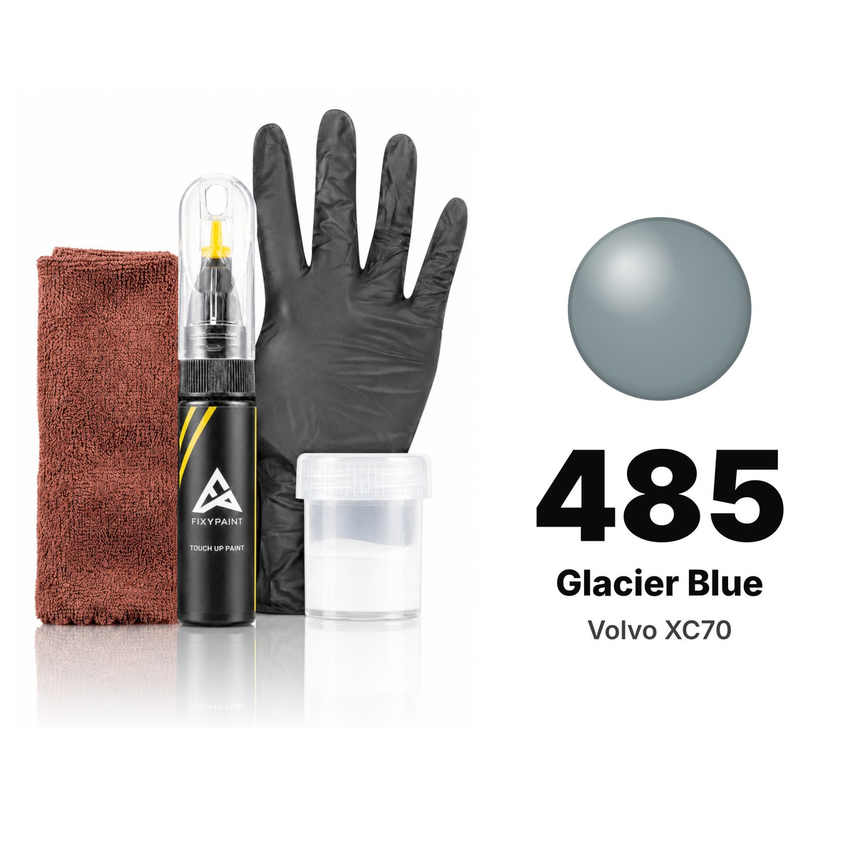 Touch-up paint for Volvo XC70 485 Glacier Blue, Complete kit