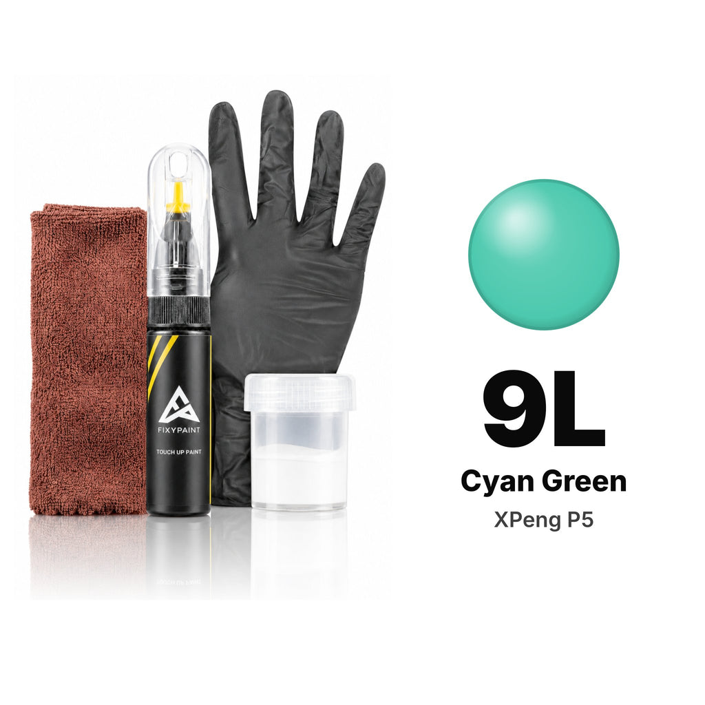 Touch-up paint for XPeng P5 9L Cyan Green, Complete kit