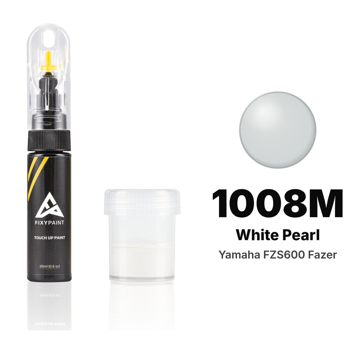 Touch-up paint for Yamaha FZS600 Fazer 1008M White Pearl, Standard kit