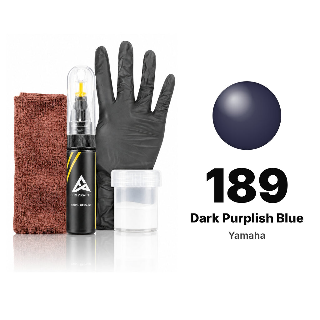 Touch-up paint for Yamaha 189 Dark Purplish Blue, Complete kit