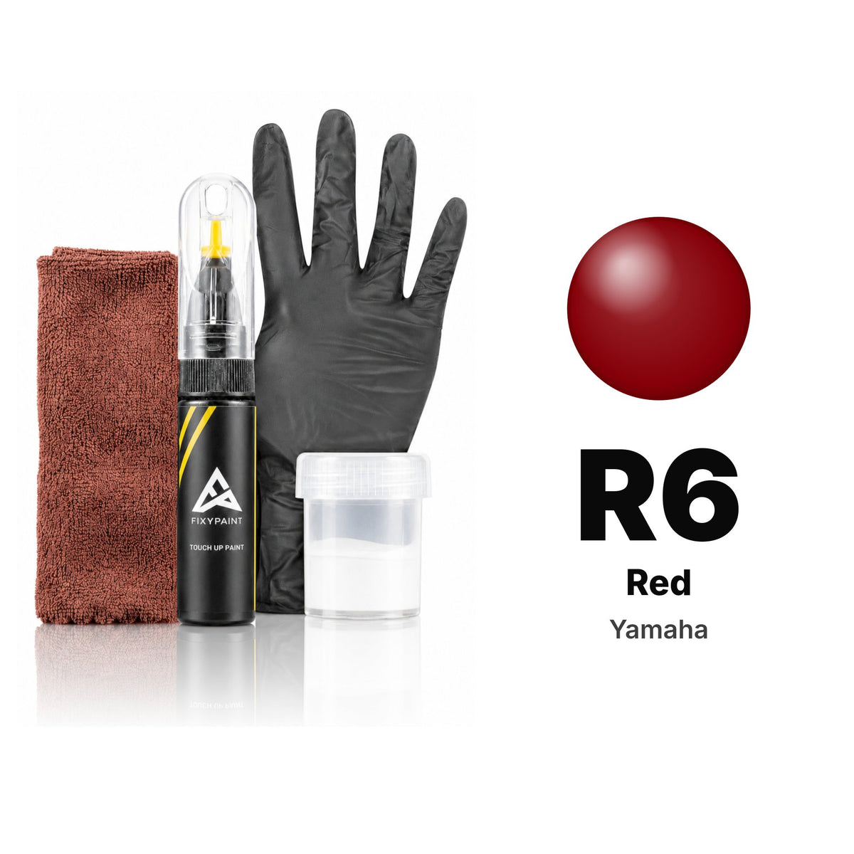 Touch-up paint for Yamaha R6 Red, Complete kit