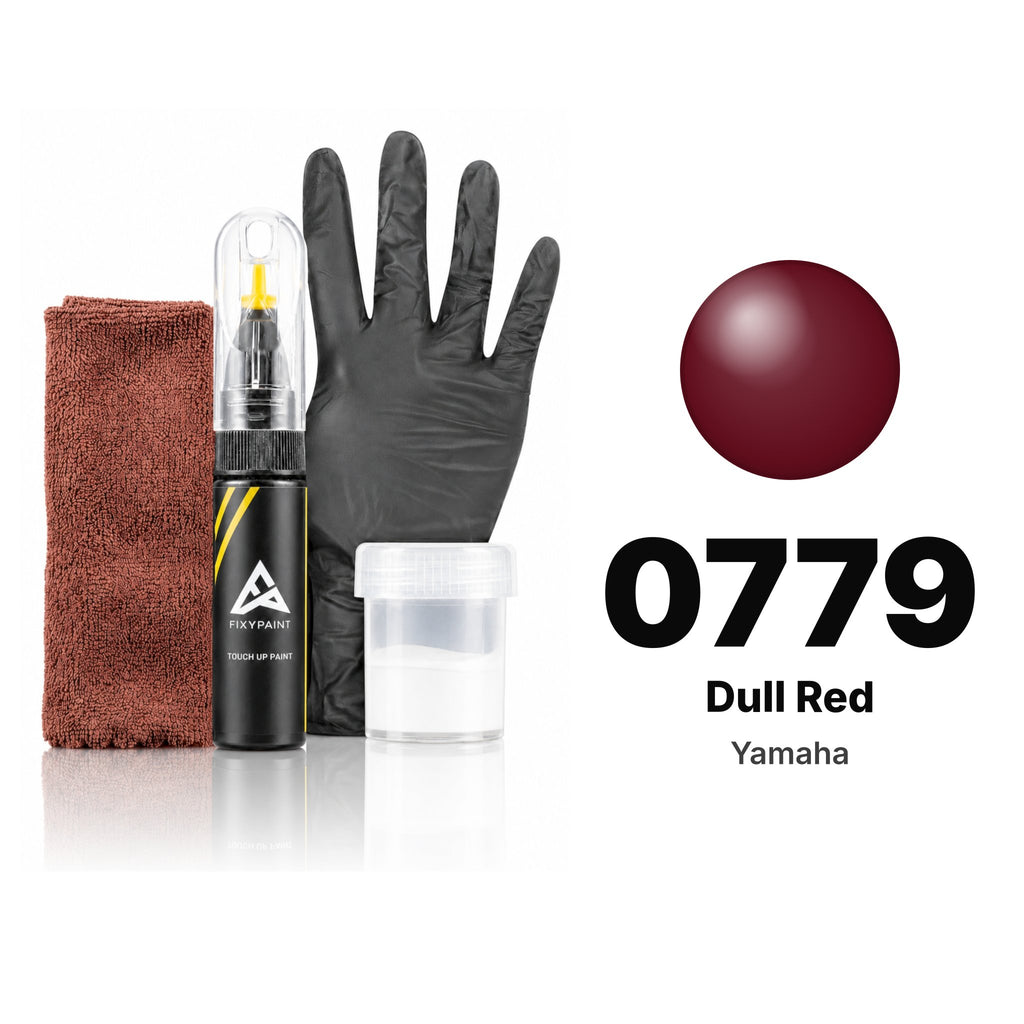 Touch-up paint for Yamaha 0779 Dull Red, Complete kit