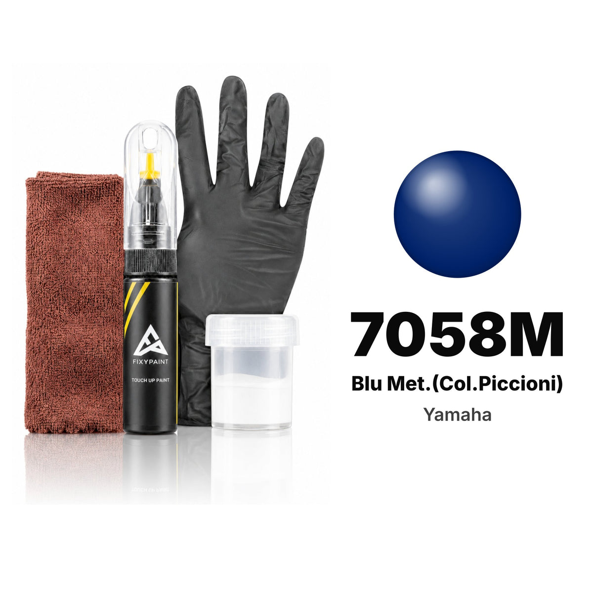 Touch-up paint for Yamaha 7058M Blu Met.(Col.Piccioni), Complete kit