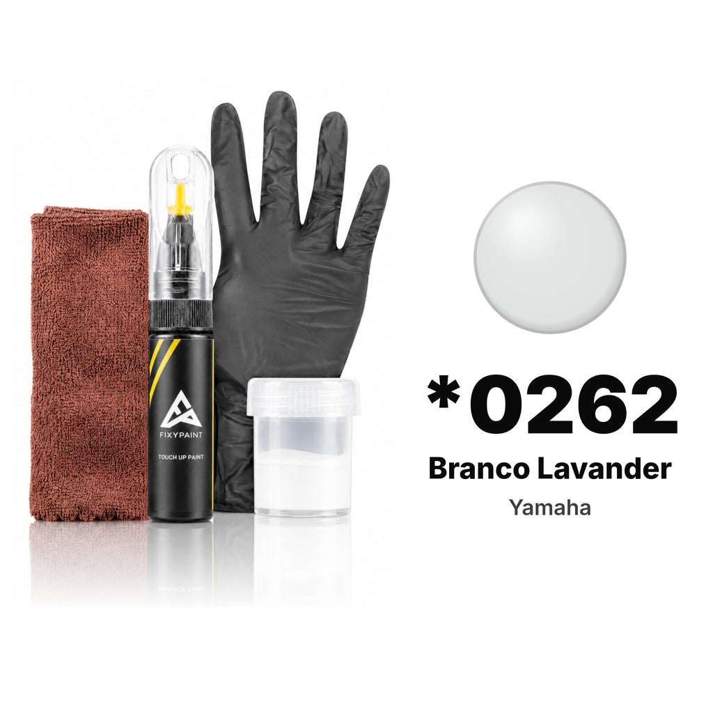 Touch-up paint for Yamaha *0262 Branco Lavander, Complete kit