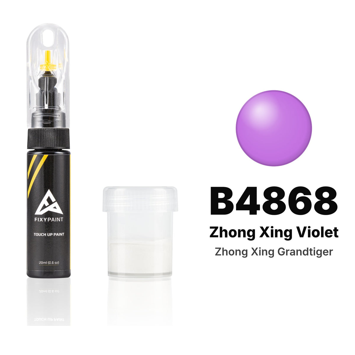 Pintura de retoque para Zhong Xing Grandtiger – B4868 Zhong Xing Violet (desde 2009), kit Estándar