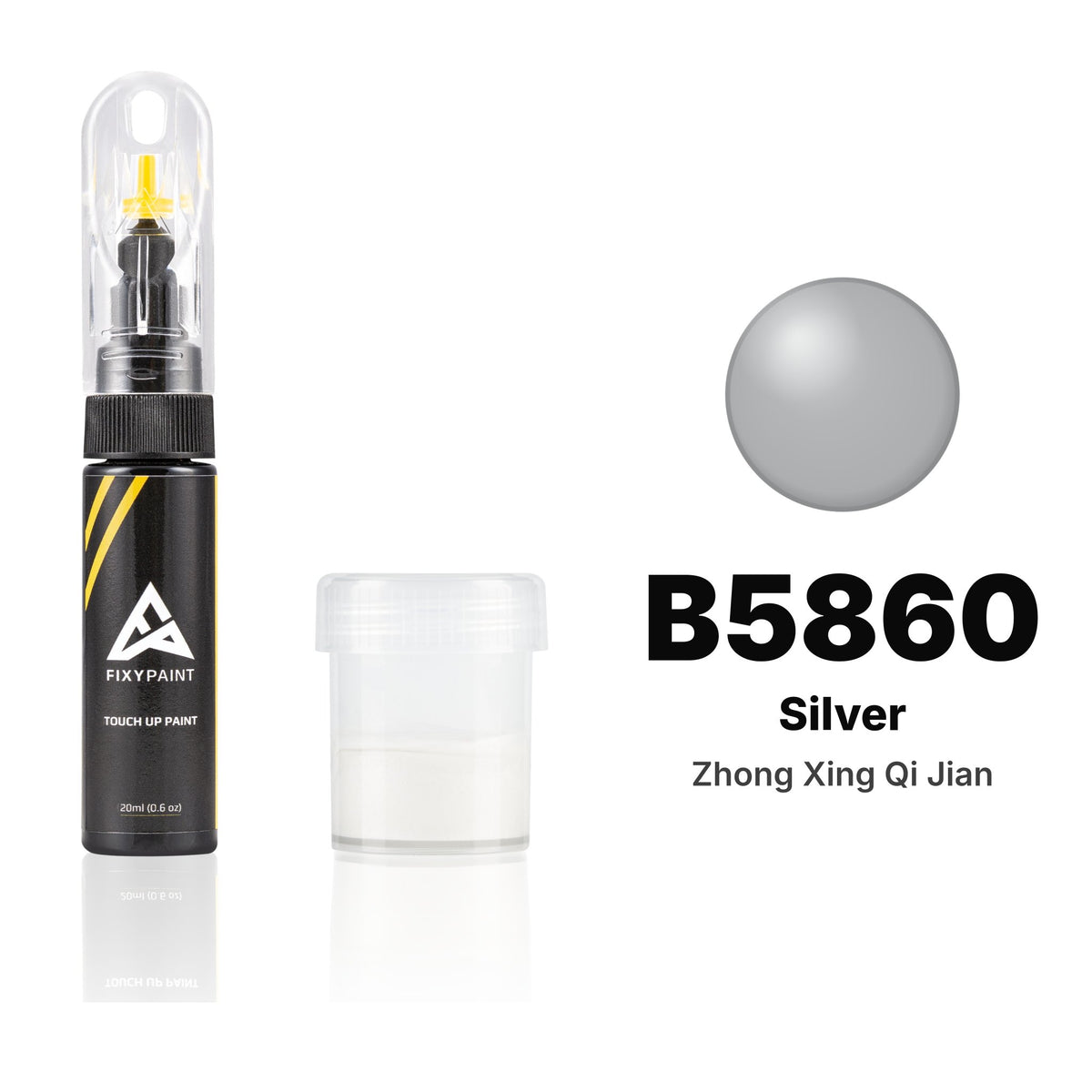 Touch-up paint for Zhong Xing Qi Jian B5860 Silver, Standard kit